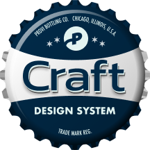 Craft Design System logo bottle cap